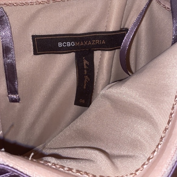 BCBGMAXAZRIA Purple Hana Strapless sweetheart Corset mini dress with pockets - Picture 5 of 13